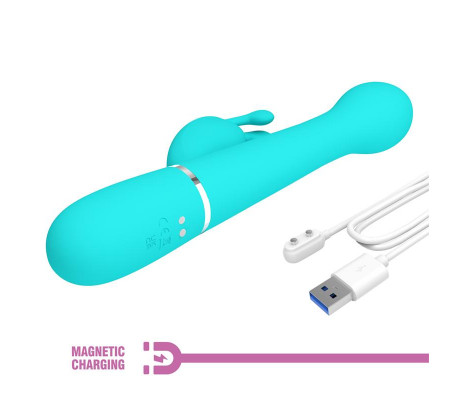 Vibrador con Thrusting y Bolas Rotatorias Dejon Azul