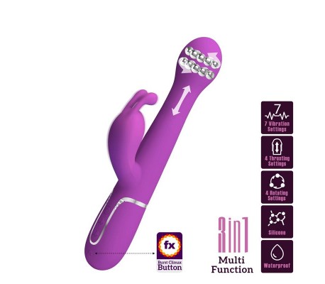 Dejon Vibrador con Thrusting y Rotación Twinkled
