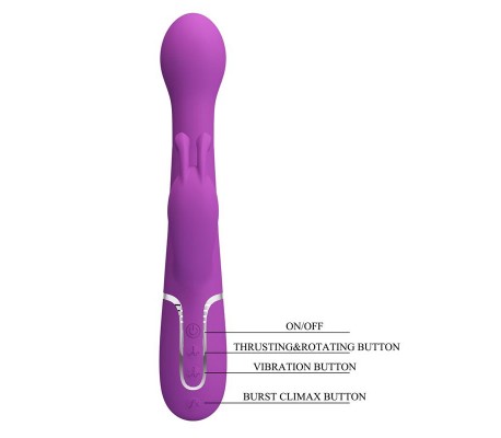 Dejon Vibrador con Thrusting y Rotación Twinkled
