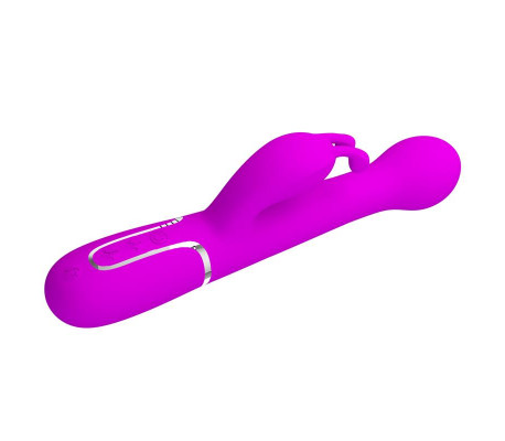 Vibrador con Thrusting y Bolas Rotatorias Dejon Rosa
