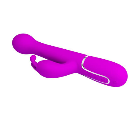 Vibrador con Thrusting y Bolas Rotatorias Dejon Rosa