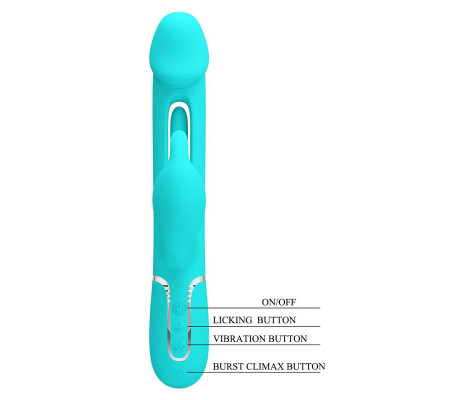 Vibrador con Lengua Kampas Verde