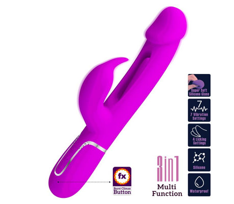 Vibrador con Lengua Kampas Rosa