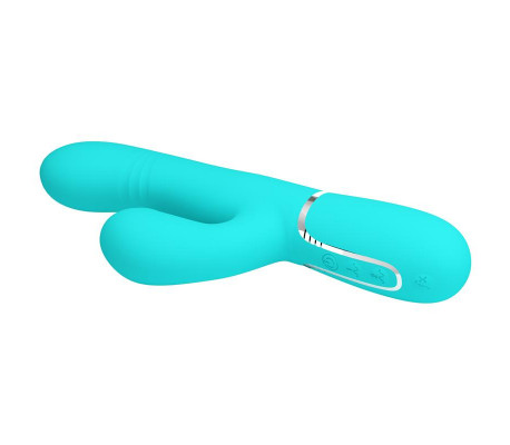 Mariana Vibrador 4 en 1 Silicona Turquesa