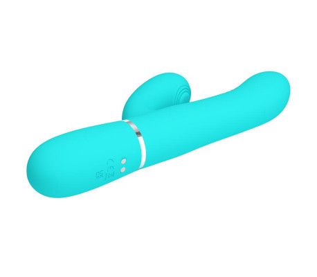 Mariana Vibrador 4 en 1 Silicona Turquesa