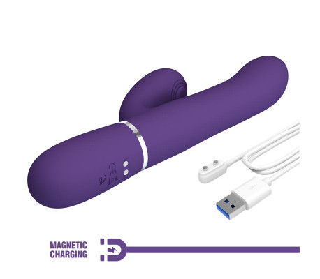 Mariana Vibrador 4 en 1 Silicona Morado