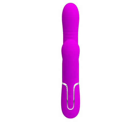 Mariana Vibrador 4en1 Silicona Fucsia