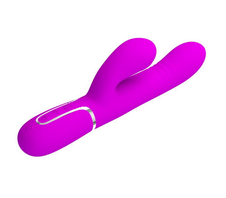 Mariana Vibrador 4en1 Silicona Fucsia