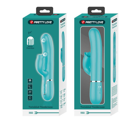 Gigi Vibrador con Licking y Thumping Turquesa