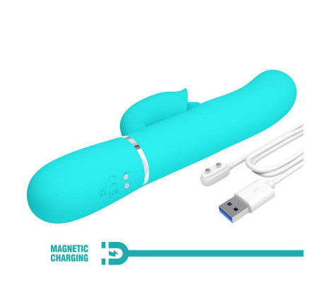 Gigi Vibrador con Licking y Thumping Turquesa