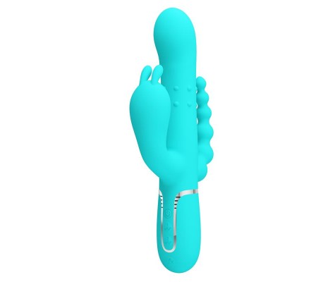 Cammy Vibrador con Bolas Rotadoras y Cadena Anal