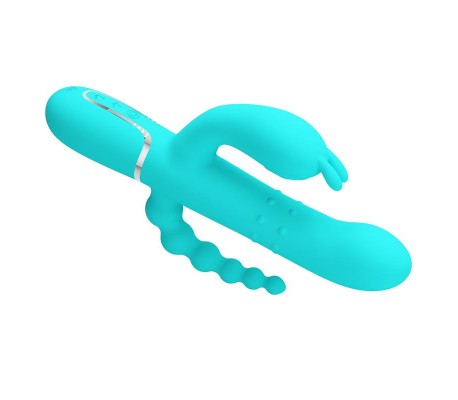 Cammy Vibrador con Bolas Rotadoras y Cadena Anal