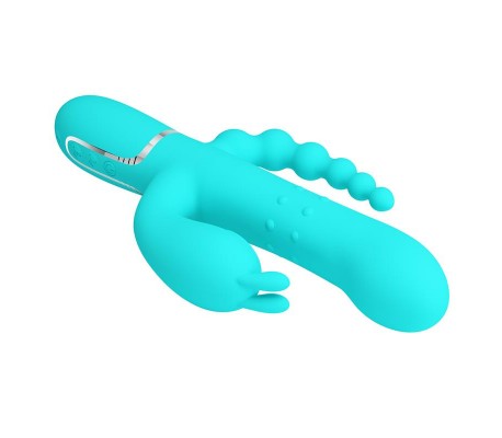 Cammy Vibrador con Bolas Rotadoras y Cadena Anal