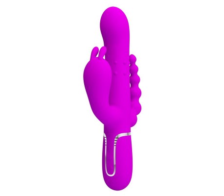 Cammy 4 in 1 Vibrador con Bolas Rotadoras y Cadena Anal