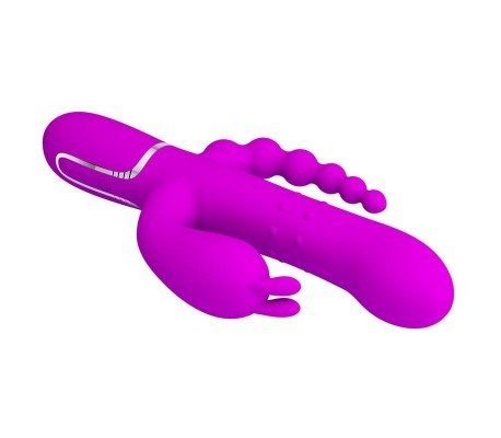 Cammy 4 in 1 Vibrador con Bolas Rotadoras y Cadena Anal