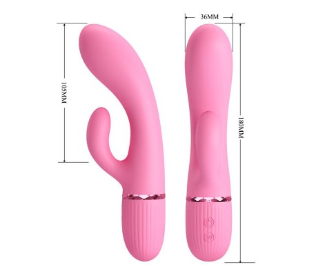 Marski Vibrador con Rabbit Punto G Rosa
