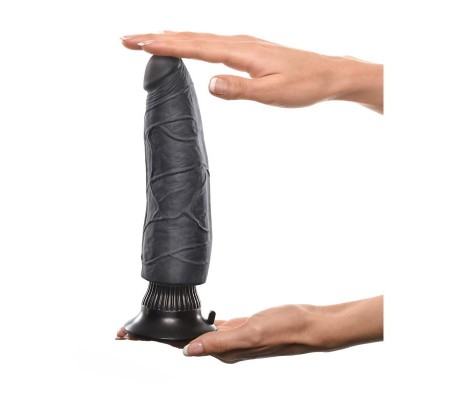 Vibrador Realista No. 3 17,8 cm Negro