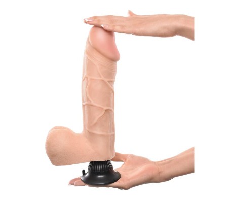 Vibrador Realista No. 10 25,4 cm Natural