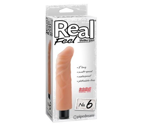 Vibrador Realista No. 6 Natural