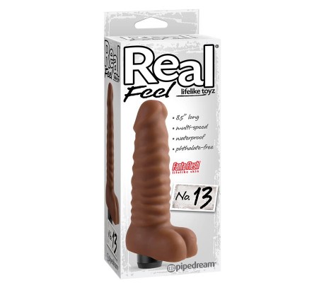 Vibrador Realista No. 13 Bronceado