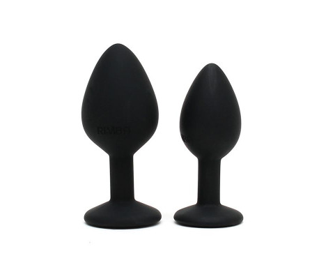 Set de 2 Plugs con Joya Berlin Negro