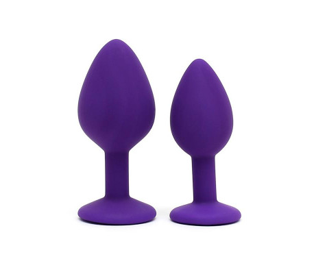 Set de 2 Plugs con Joya Berlin Purpura