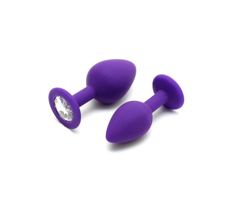 Set de 2 Plugs con Joya Berlin Purpura