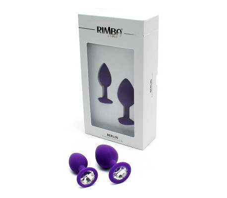 Set de 2 Plugs con Joya Berlin Purpura