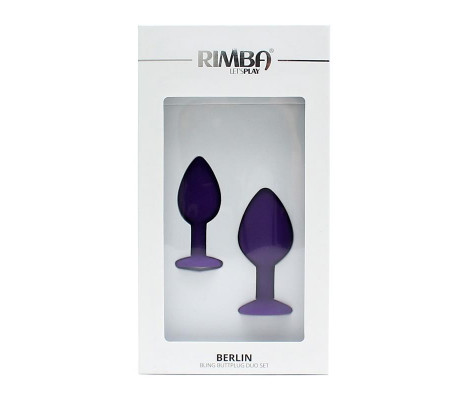 Set de 2 Plugs con Joya Berlin Purpura