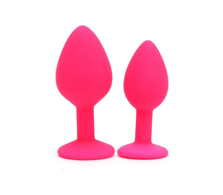 Set de 2 Plugs con Joya Berlin Rosa