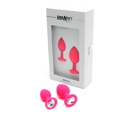 Set de 2 Plugs con Joya Berlin Rosa
