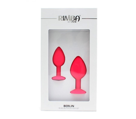 Set de 2 Plugs con Joya Berlin Rosa