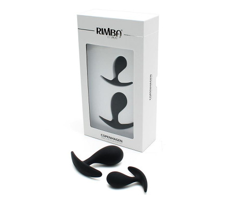 Set de 2 Plugs Anatómicos Copenhagen Negro