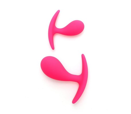 Set de 2 Plugs Anales Anatómicos Copenhagen Rosa