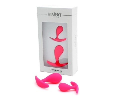 Set de 2 Plugs Anales Anatómicos Copenhagen Rosa