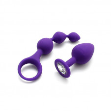 Set de 2 Juguetes Anales Barcelona Purpura
