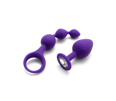Set de 2 Juguetes Anales Barcelona Purpura