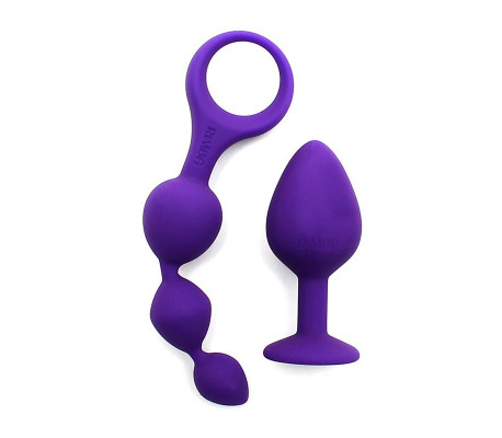 Set de 2 Juguetes Anales Barcelona Purpura