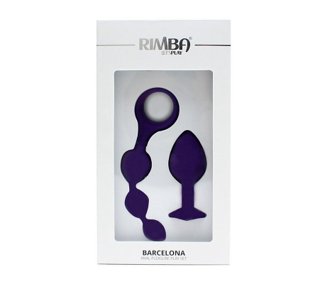 Set de 2 Juguetes Anales Barcelona Purpura