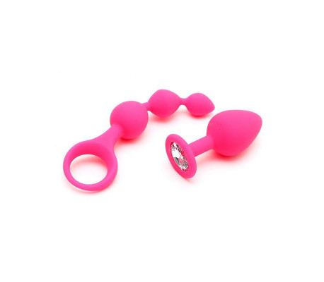 Set de 2 Juguetes Anales Barcelona Rosa