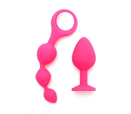 Set de 2 Juguetes Anales Barcelona Rosa