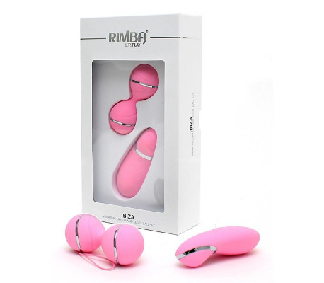 Bolas Kegel con Control Remoto y Estimulador Ibiza Rosa