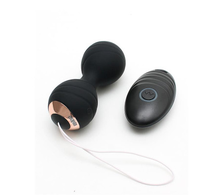 Bolas Kegel con Vibración y Control Remoto Cannes Negro