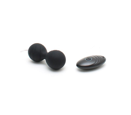 Bolas Kegel con Vibración y Control Remoto Cannes Negro