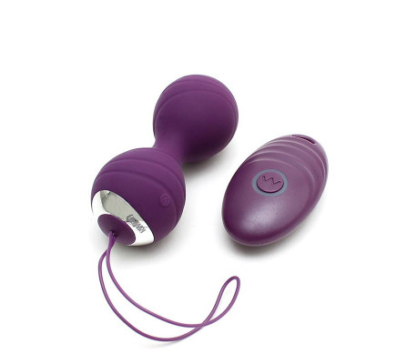Bolas Kegel con Vibración con Control Remorto Cannes Purpura