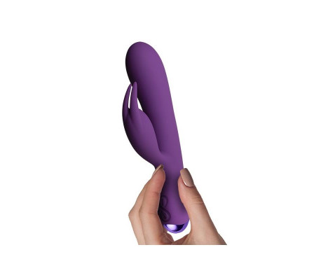 Flutter Rabbit Vibrador con Conejito 2 Motores Púrpura