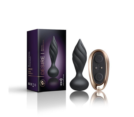Plug Anal con Control Remoto Petite Sensations Desire Negro