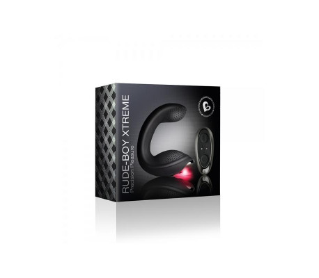 Estimulador Prostático Rude-Boy Xtreme Control Remoto Negro