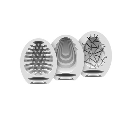 Set 3 Huevos Masturbadores Naughty, Savage y Crunch