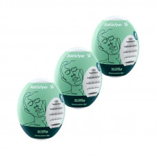 Set 3 Huevos Masturbadores Modelo Riffle